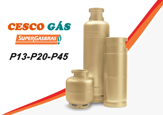 Botijão e Cilindros de GLP - Supergasbras